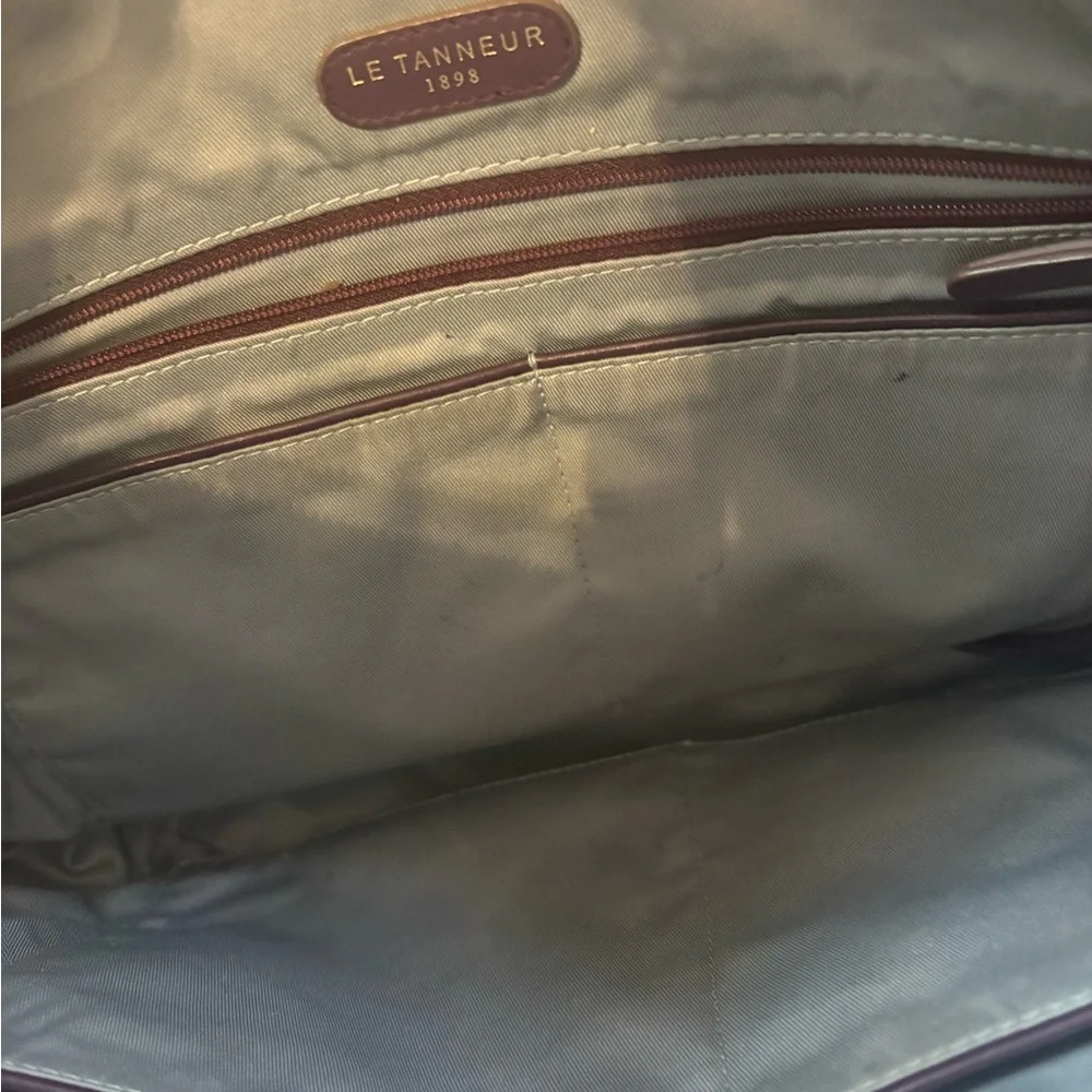 $595 Rare Le Tanneur Leather Shoulder Bag - Picture 6 of 9